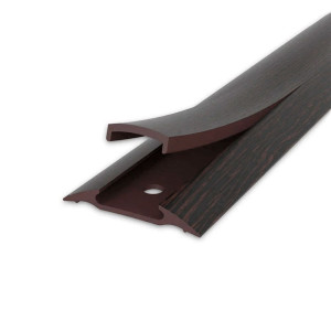 Порог Ideal 302 венге черный с монтажным каналом 36 мм 1.6 м