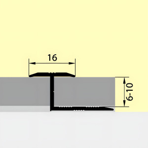 Порог Русский профиль РП-АКП-21 гибкий анодированный серебро матовый 2.5 м