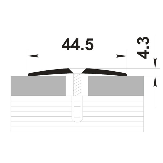 Порог Best Profile А45 бронза 44.5 мм 0.9 м анодированный