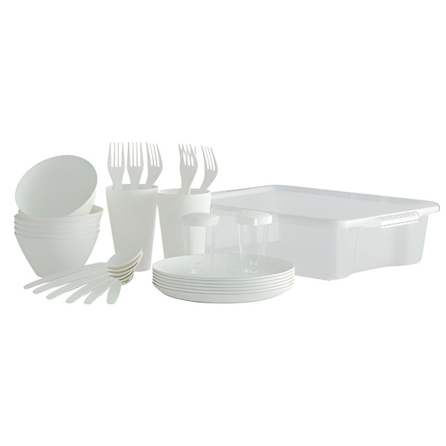 Набор для пикника Berossi Camping LM ИК 79991000 жемчужный 6 персон 33 предмета