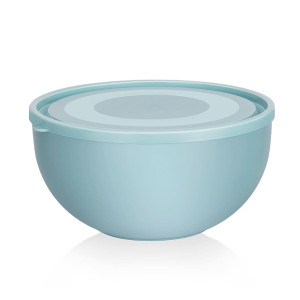 Салатница Elfplast 281 с крышкой серо-голубой 2.5 л