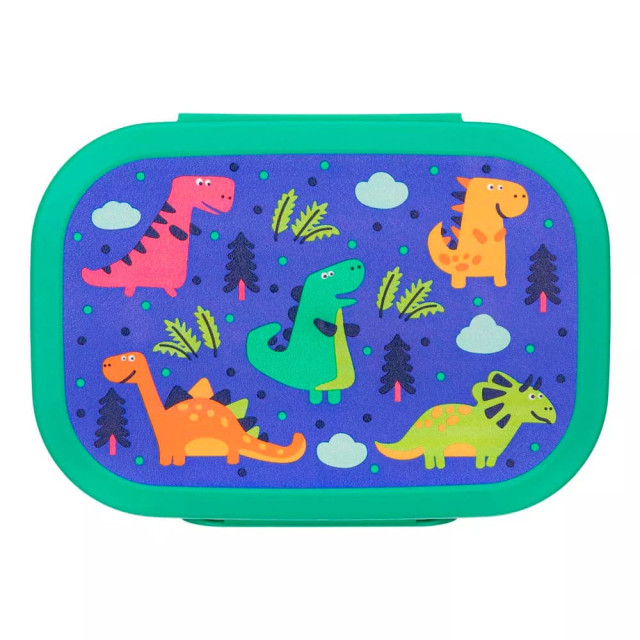 Набор посуды Пластишка Динозавры детский пластмассовый детский зеленый 2 предмета