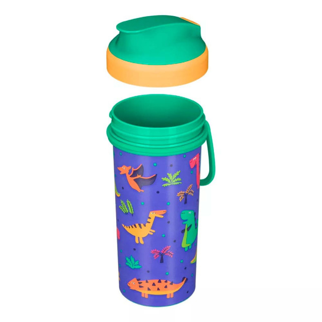 Набор посуды Пластишка Динозавры детский пластмассовый детский зеленый 2 предмета