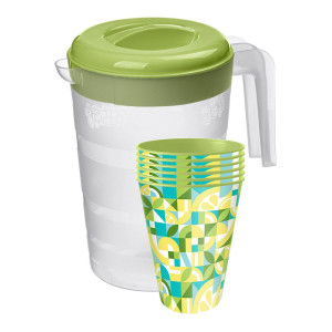 Набор для пикника IdiLand 2211840 салатовый 7 предметов