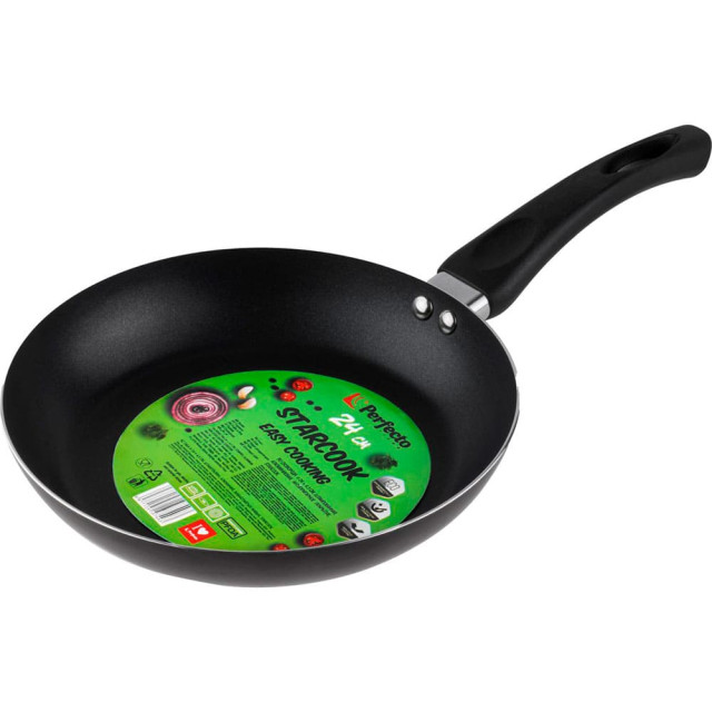 Сковорода Perfecto Linea Starcook 56-240432 алюминиевая 24*4.3 см черная