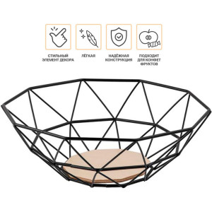 Корзина для фруктов Perfecto Linea 30-261011 металлическая