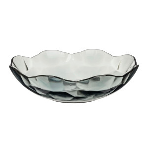 Тарелка глубокая IdiLand Black diamond стеклянная 19 см