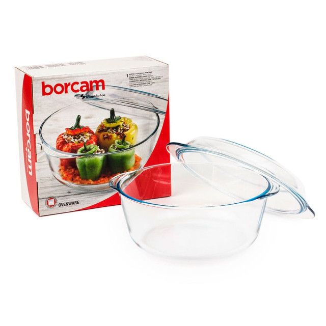 Кастрюля Borcam 59023 1017146 с крышкой круглая 1.5 л