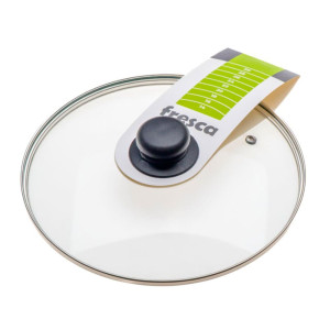 Крышка Fresca 4624н код 910336 стеклянная с пароотводом 24 см