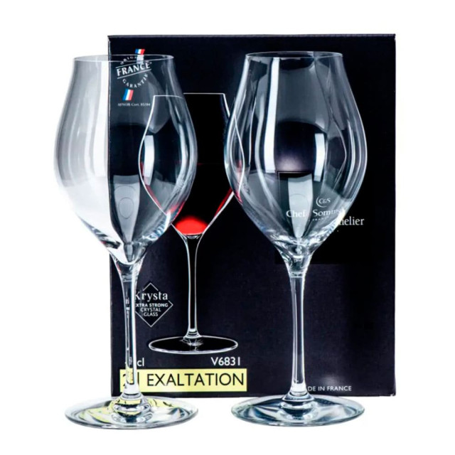 Набор бокалов для вина Luminarc Exaltation V6831 код 281527 стеклянных 470 мл 2 шт