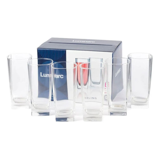 Набор стаканов Luminarc Sterling H7666 код 010479 стеклянных 330 мл 6 шт