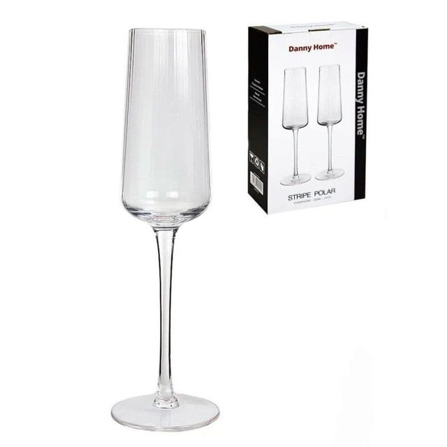 Набор бокалов для шампанского Danny Home KY-040 230 мл 2 шт