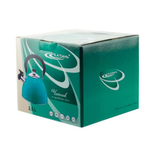 Чайник Катунь КТ-106F со свистком бирюзовый 2.5 л