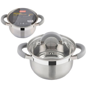 Кастрюля Mallony Felicita 009386 из нержавеющей стали с крышкой 2 л