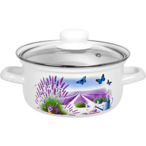 Кастрюля Лысьвенские эмали Лето в Провансе С-1508 САП2/4ЭК 1.5 л