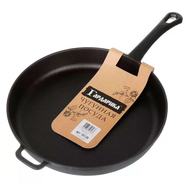 Сковорода Гардарика 00128 чугунная с литой ручкой 28 см