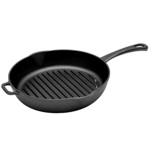 Сковорода-гриль Гардарика 0426 чугунная с литой ручкой 26 см