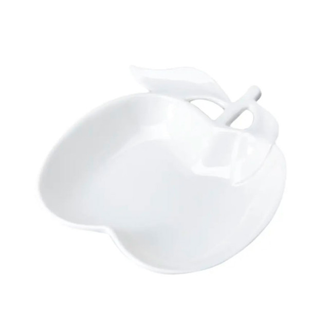 Салатник Яблоко 0530279 код 673172 фарфоровый 26*21.3*4 см 600 мл