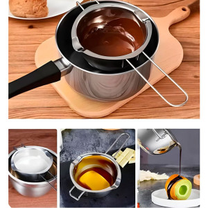 Ковш для шоколада Рыжий Кот Сioccolata 108147 из нержавеющей стали 400 мл