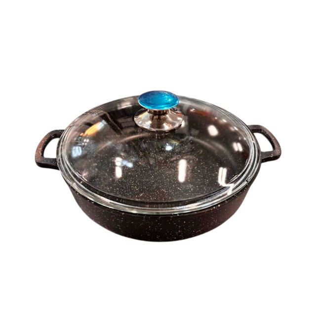 Жаровня Горница ж2832аг литая ручка с крышкой 280*70 мм 3.5 л