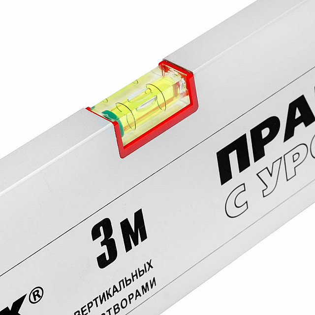 Правило Matrix 89641 алюминиевое с уровнем 2 ручки 3 м