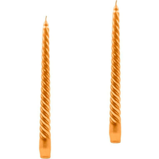 Свеча Lumi 5070641 витая ОС коробка золото 2 шт