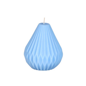 Свеча Candlemint СИГ011 интерьерная грушевидная 9*4 см 138 г голубой
