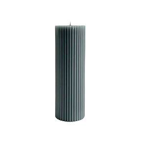 Свеча Candlemint СПР15016 пеньковая рифленая 15*5 см 250 г графит