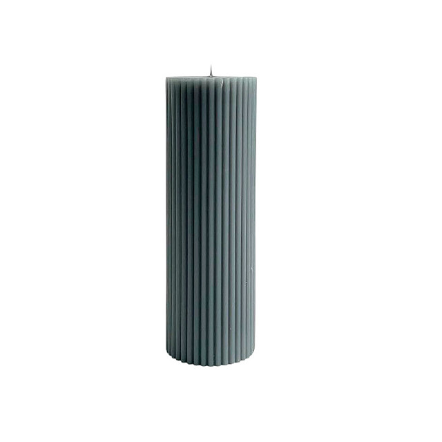 Свеча Candlemint СПР15016 пеньковая рифленая 15*5 см 250 г графит