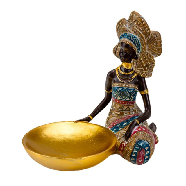 Статуэтка Африканка 27838958 код 267613 полистоун 18.5*20.5*13 см