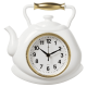 Часы настенные Рубин 3129-002 чайник белый с золотом 27*28.5*4 см