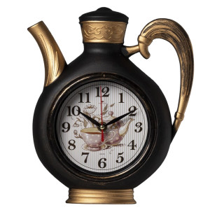 Часы настенные Рубин 2622-005 чайник черный с медью 26.5*24*5 см