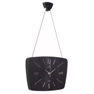 Часы настенные Рубин 2618-001 Ретро черные с серебром 27*18*2 см см