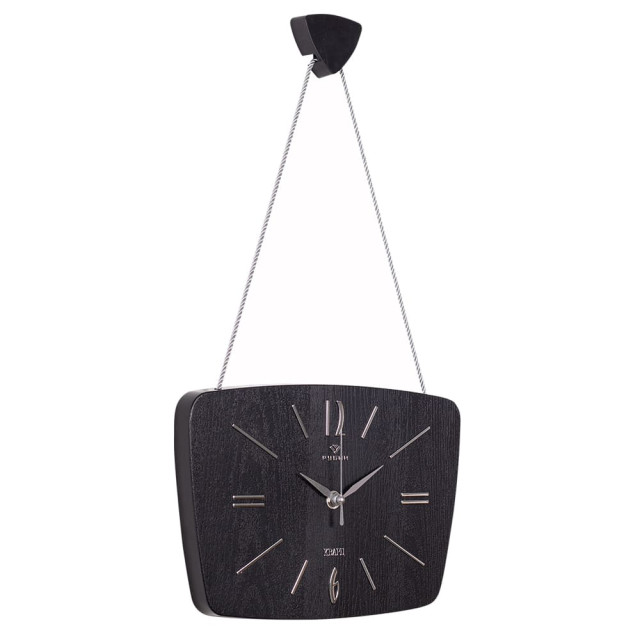 Часы настенные Рубин 2618-001 Ретро черные с серебром 27*18*2 см см