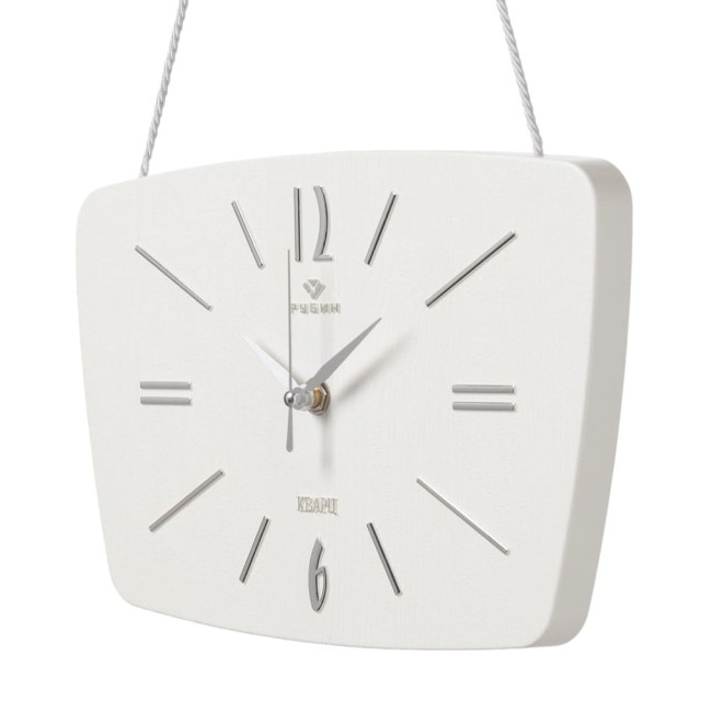 Часы настенные Рубин 2618-003 Ретро белые с серебром 27*18*2 см см