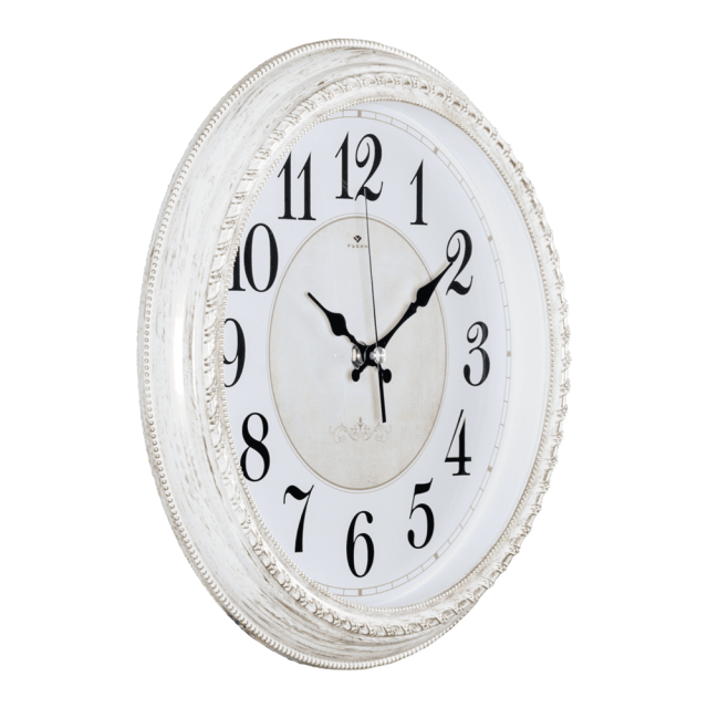 Часы настенные Рубин 2950-107 белый с золотом 28.5 см