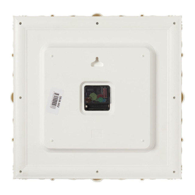 Часы настенные Рубин 3838-002 белые с золотом 38*38*5 см