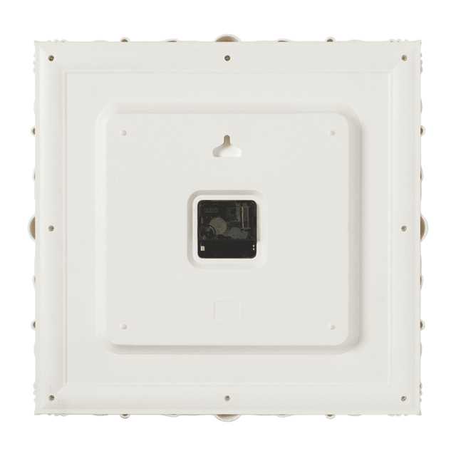 Часы настенные Рубин 3838-004 белые с серебром 38*38*5 см