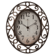 Часы настенные Рубин 3129-002 черный с бронзой 31*26*4.5 см