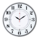 Часы настенные Рубин 3434-1024W белые 34 см
