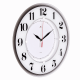 Часы настенные Рубин 3434-1024W белые 34 см
