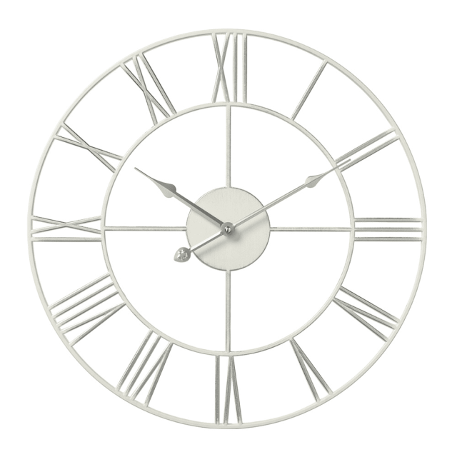 Часы настенные Рубин 4848-003 белые с патиной 45.5 см