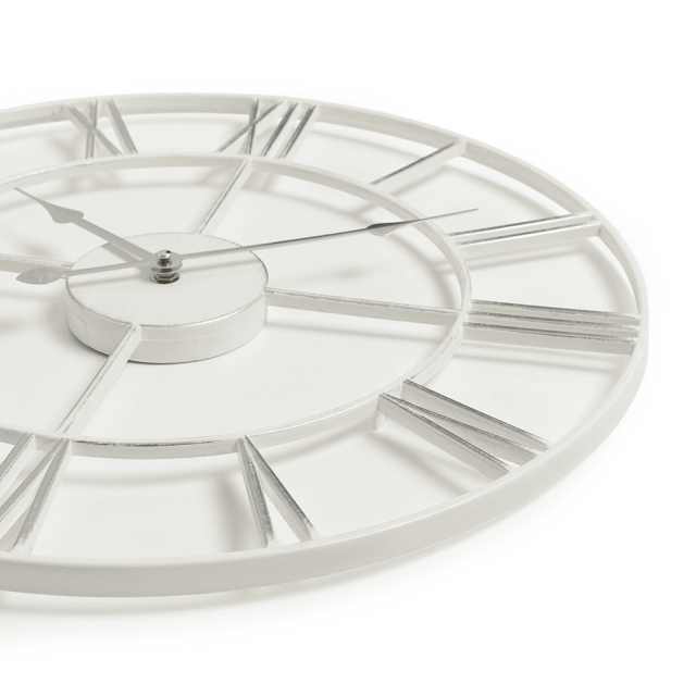 Часы настенные Рубин 4848-003 белые с патиной 45.5 см