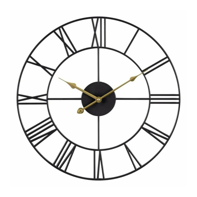 Часы настенные Рубин 4848-004 черные 45.5 см