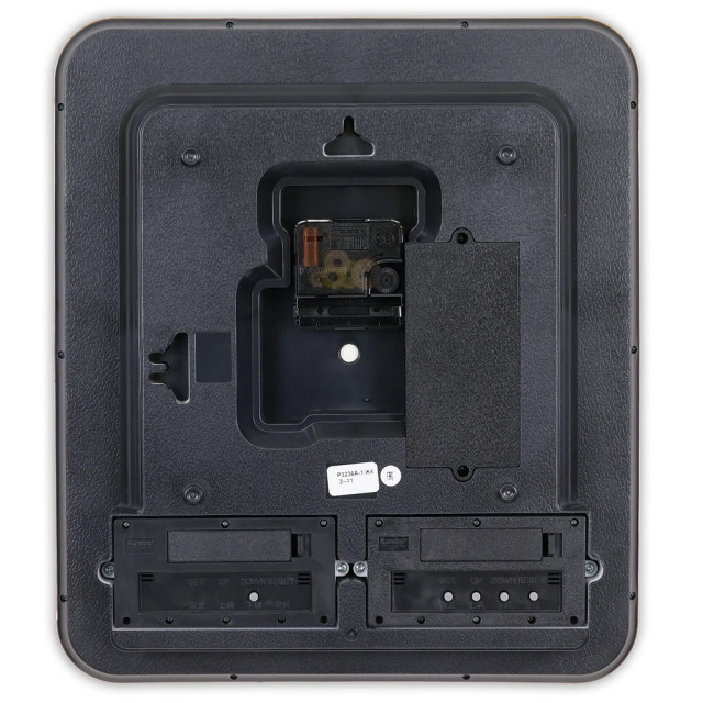 Часы настенные Mirron P3236A-1 ЖК З с термометром и гигрометром 30*33.5*4 см