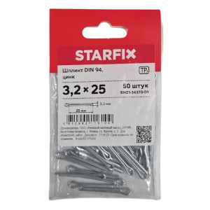 Шплинт Starfix SMZ1-34370-50 3.2*25 мм цинк 50 шт