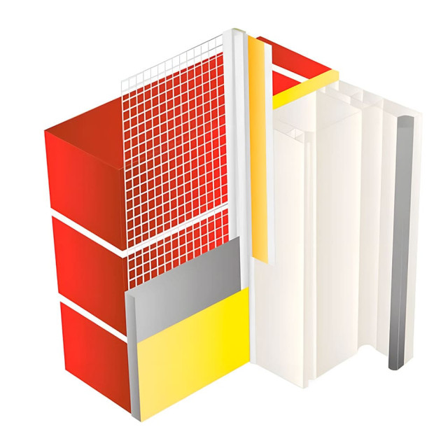 Профиль оконный примыкающий Profigips 6 мм с сеткой 3 м