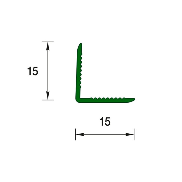 Угол Ideal Деконика 001-G белый глянцевый 15*15 мм 2.7 м