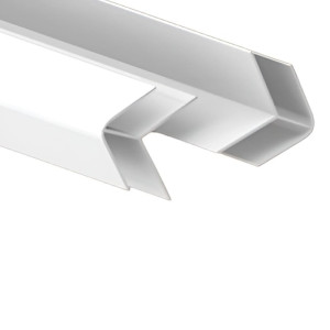 Угол наружный Ideal Ламини 001-G 8 мм для панелей белый глянец 3 м