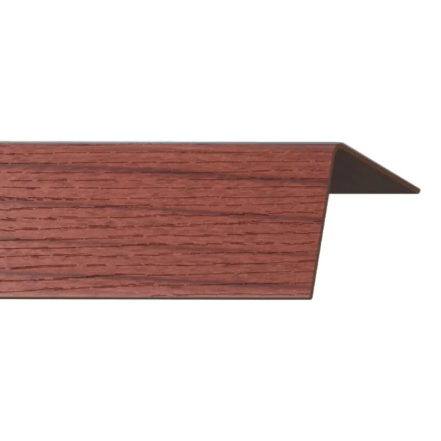 Угол Rico Moulding №140 ПВХ с тиснением вишня виньола 20*20*2700 мм
